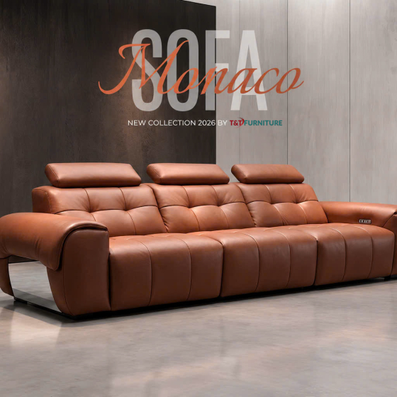 Sofa Monaca - Da Sinh Thái Học Cao Cấp | T&T Furnitue 